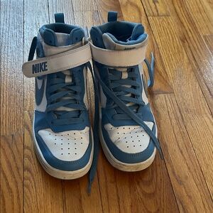 Nike Kids High-Top Sneakers - Teal and White